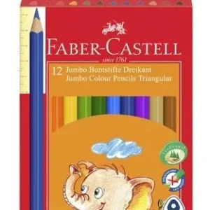 Jumbo 12 Triangular Colour Pencils